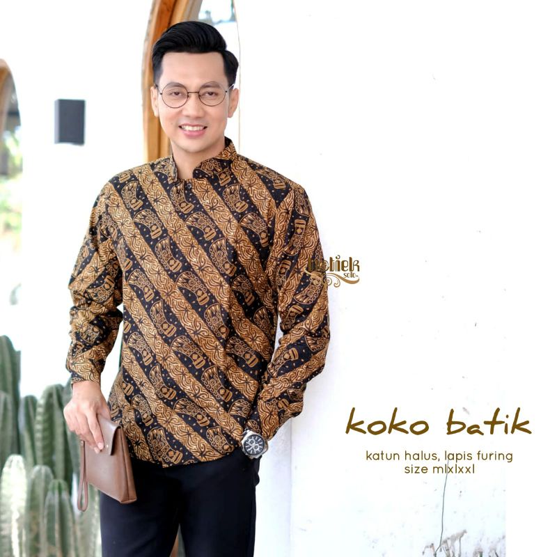 kemeja koko batik lapis furing koko trendy