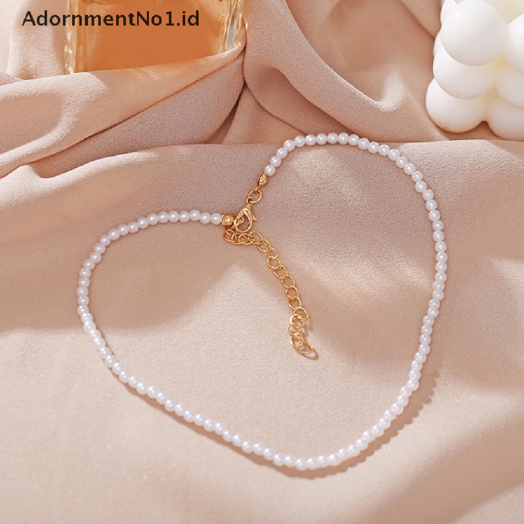 [AdornmentNo1] Kalung Choker Mutiara Imitasi Antik Rantai Goth Kerah Untuk Wanita Fashion Pesona Pesta Pernikahan Perhiasan Hadiah Aksesoris [ID]