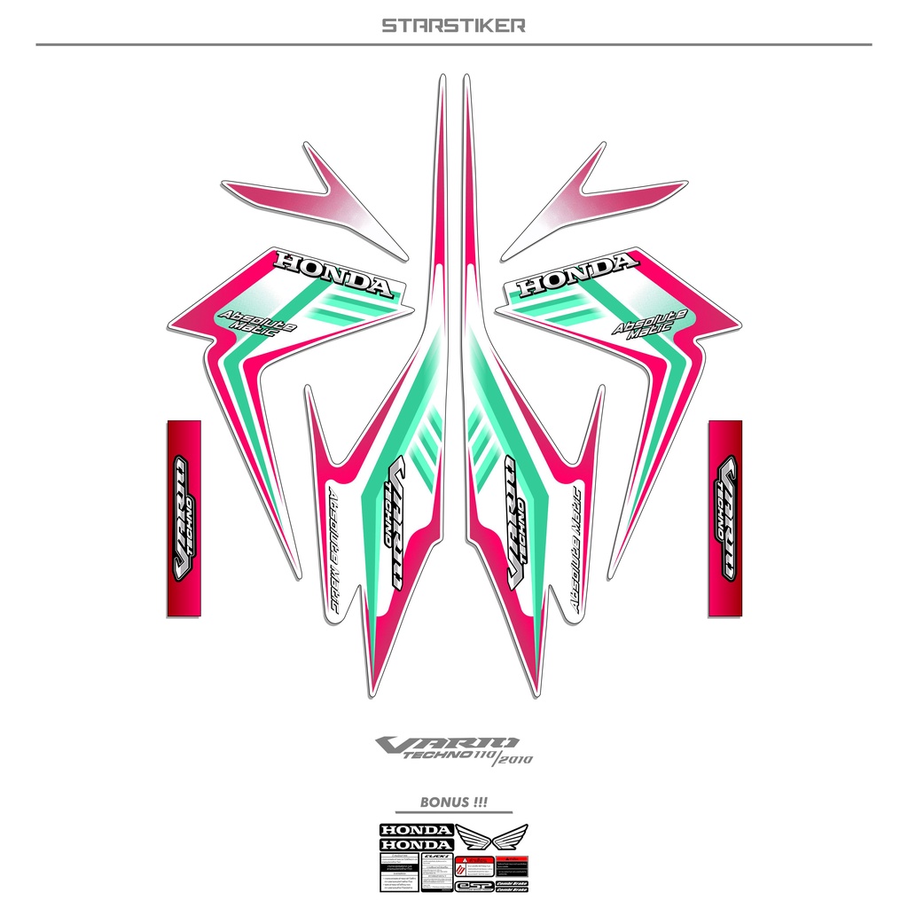 VSS8 STRIPING VARIO TECHNO 110 WARNA DASAR / 2010 / STIKER / STICKER / SETRIPING STRIPING VARIO TEKN