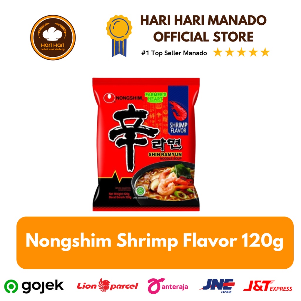 

Mie instant Nongshim Shrimp Flavor 120g