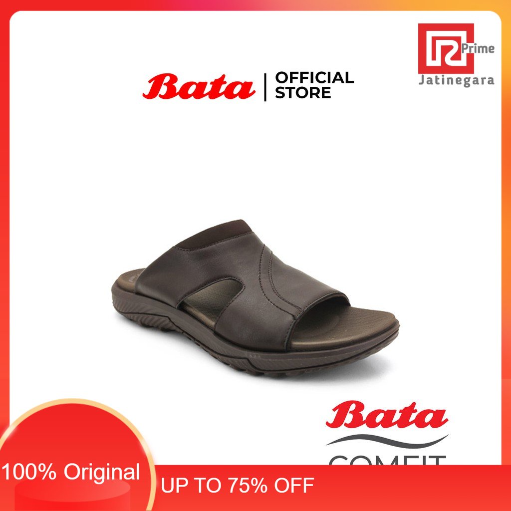 Bata Comfit Sandal Pria Feat Dark Brown - 8714364RAMAYANA JAKTIM