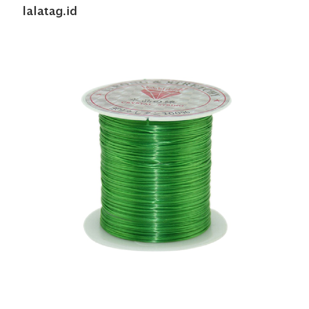 [lalatag] 10m Tali Elastis Stretch Kuat Wire rope Gelang Kalung String Manik 0.5mm, [ID]