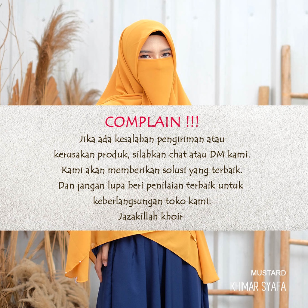 Jilbab Khimar Syafa by Alfajar