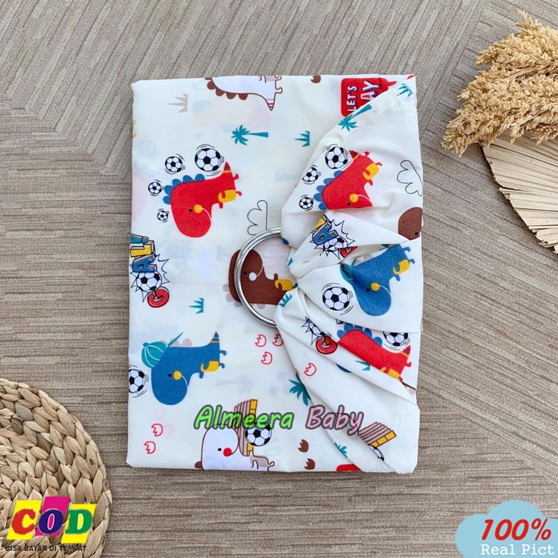 Gendongan Bayi Ringsling Motif Bahan PolyMicro Ukuran 205cm x 70cm Almeera Baby and Kids