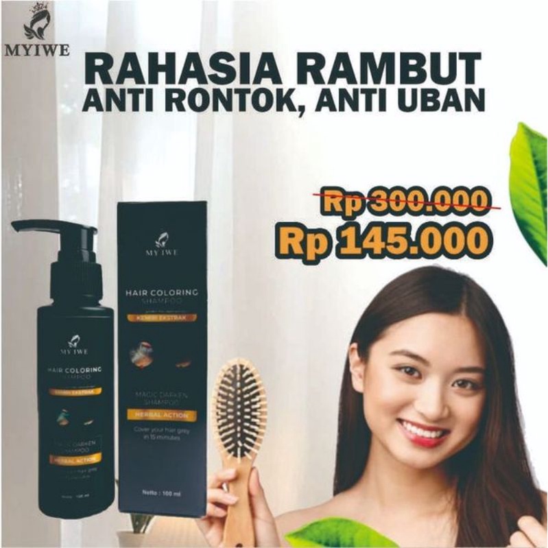 MY IWE HAIR COLORING SAMPO ANTI RONTOK BERUBAN