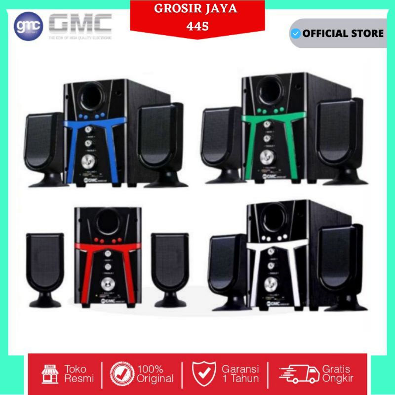 Speaker aktif bluetooth gmc 888D3 Speaker Subwoofer mega bass Original suara mantap Bergaransi Resmi