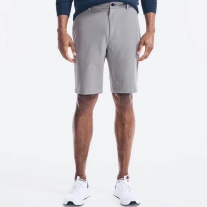 Celana Pendek Golf Pria Nautica Navtech Water Repellent Shorts Grey
