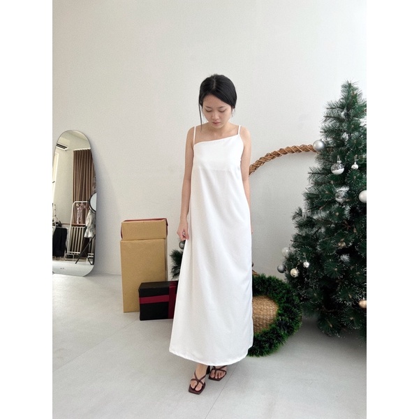 Selim Label Kaia Dress Maxi Silk Dress Tali Spaghetti Long Dress