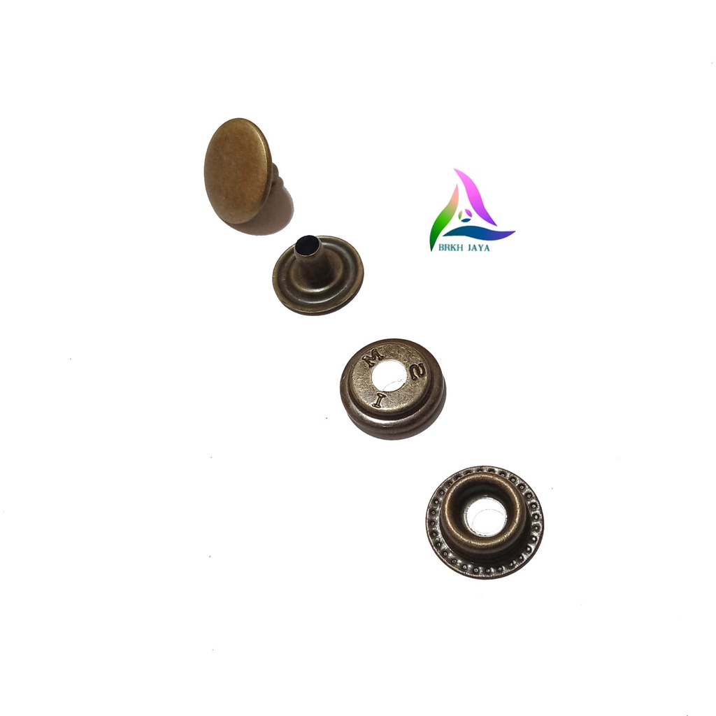 Kancing Knop / Kancing Cetet Besi 7050 / Kancing Jaket Diameter 15 mm /12 Set