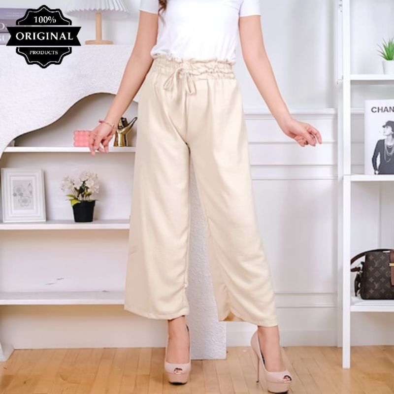 Celana Kulot dengan Pola Garis