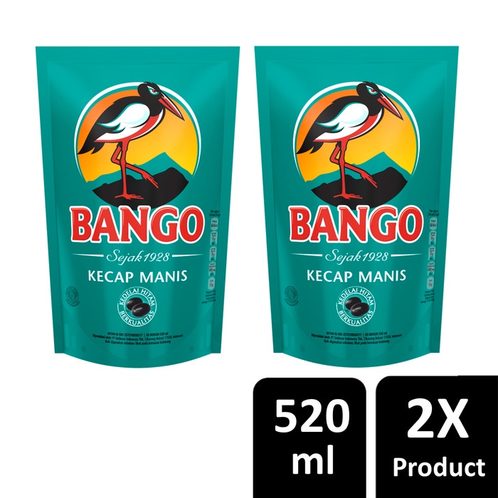 

Bango Kecap Manis Kemasan Pouch Refill 520Ml Twinpack