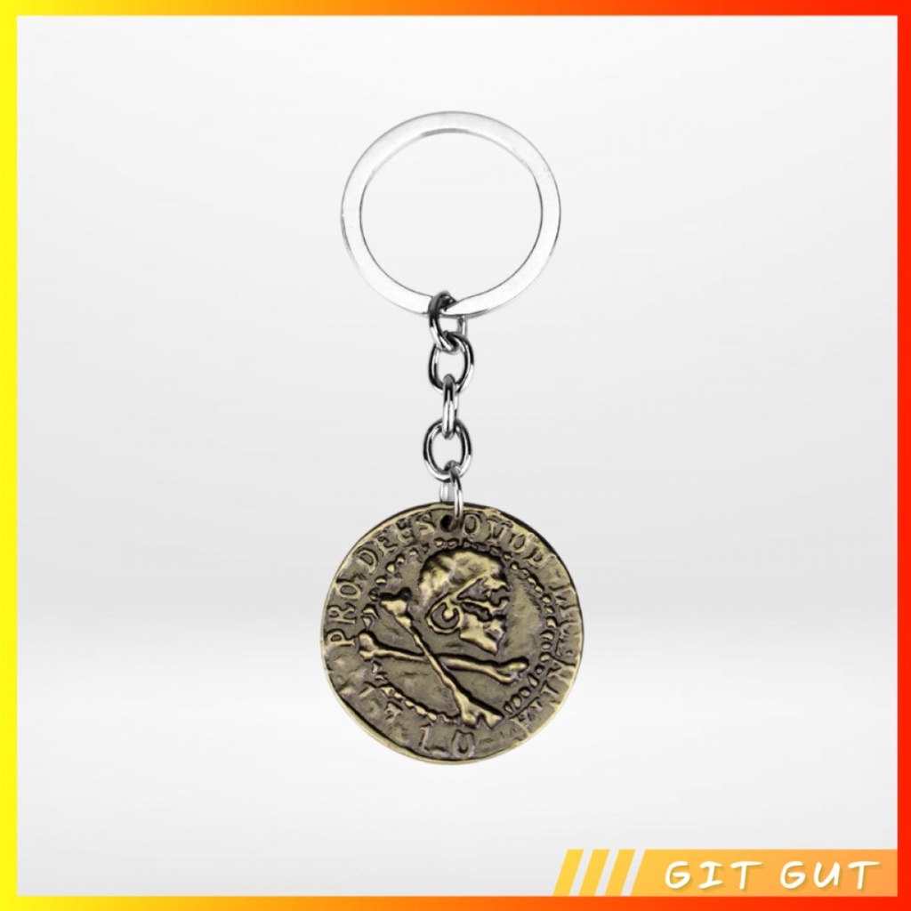 Keychain Gantungan Kunci Nathan Drake Uncharted 4 Pirate Sigil Coin