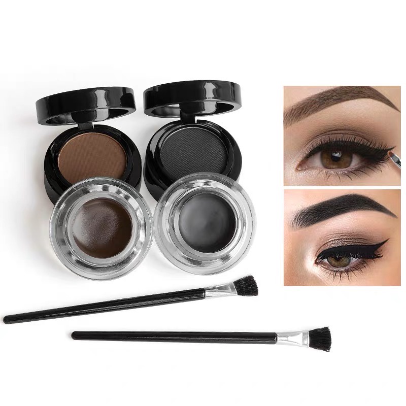 LUCKYMALL GLAZZI FIT ME 2 IN 1 EYEBROW EYELINER CREAM LONGLASTING WATERPROOF 24 HOURS JAM LONG LASTING TAHAN LAMA ANTI AIR