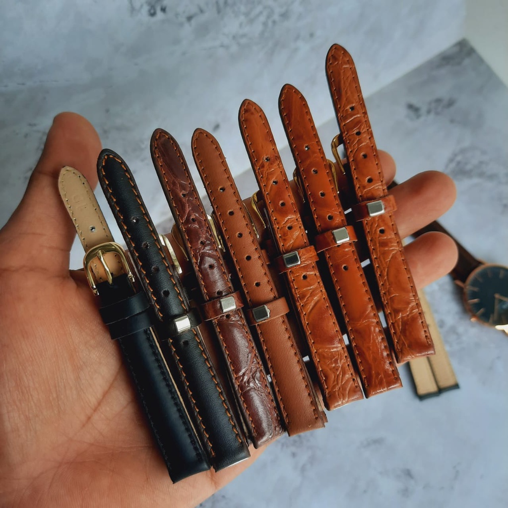 STRAP JAM TANGAN/ STRAP KULIT MOTIF/POLOs/ UKURAN STRAP KULIT 20MM-26MM