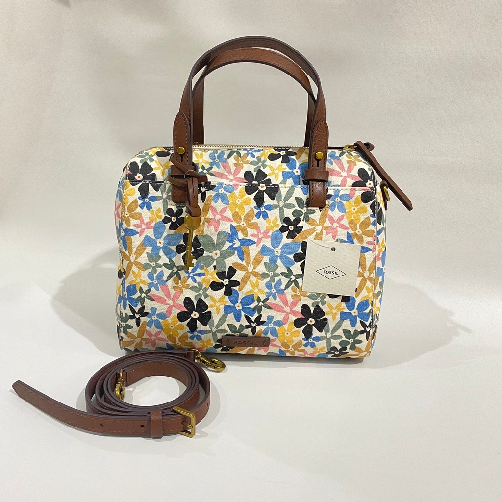 Fossil Rachel Satchel Flower