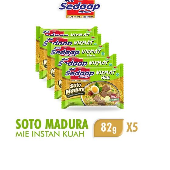 

>XG34448< Mie Sedaap Soto Madura 82gr x5