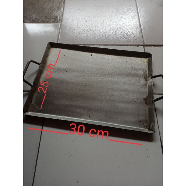 wajan baja penggorengan kebab roti bakar sosis