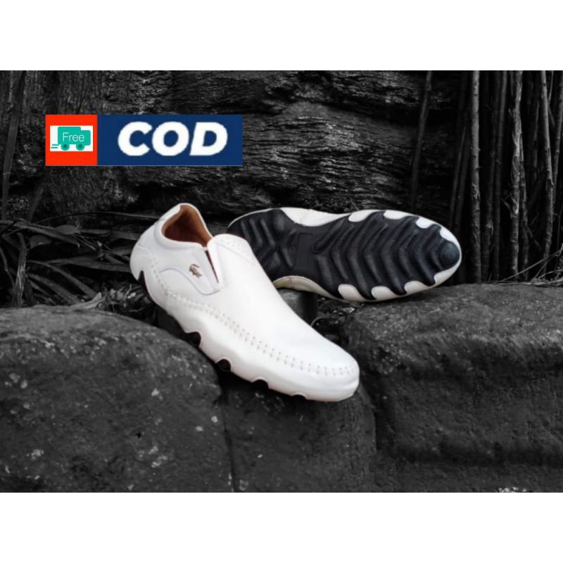 Sepatu Slip On Pria Kulit Sapi Asli Formal Kerja Santai