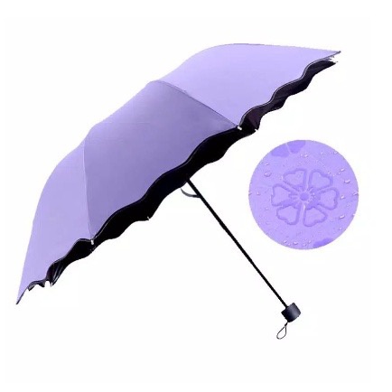 Payung Lipat Ajaib 3 Dimensi / 3D Magic Umbrella Bisa Muncul Motif Ketika Basah