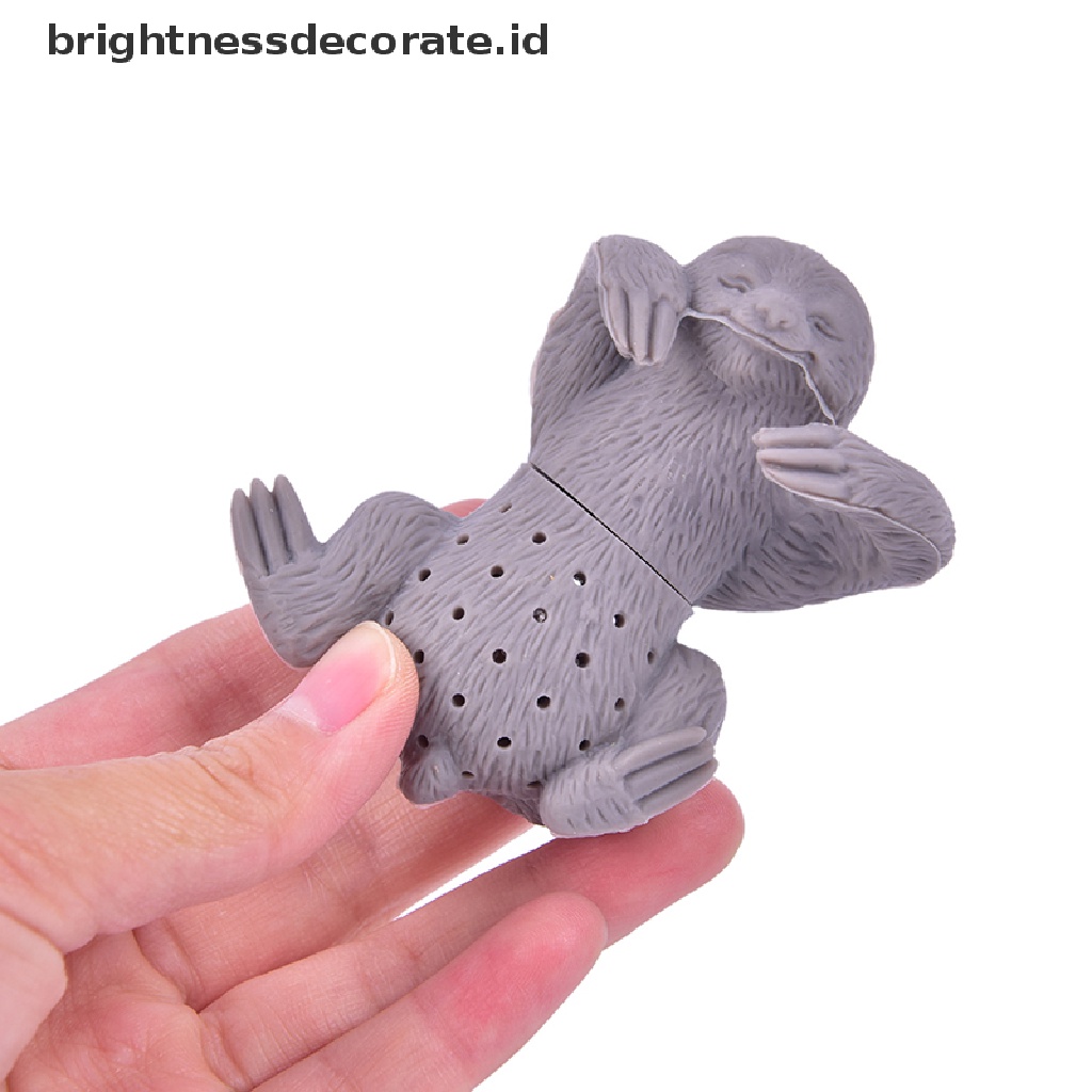 [Birth] Silikon Tea Infuser Creative Safety Tea Bag Filter Saringan Teh Sloth Tea Bag [ID]