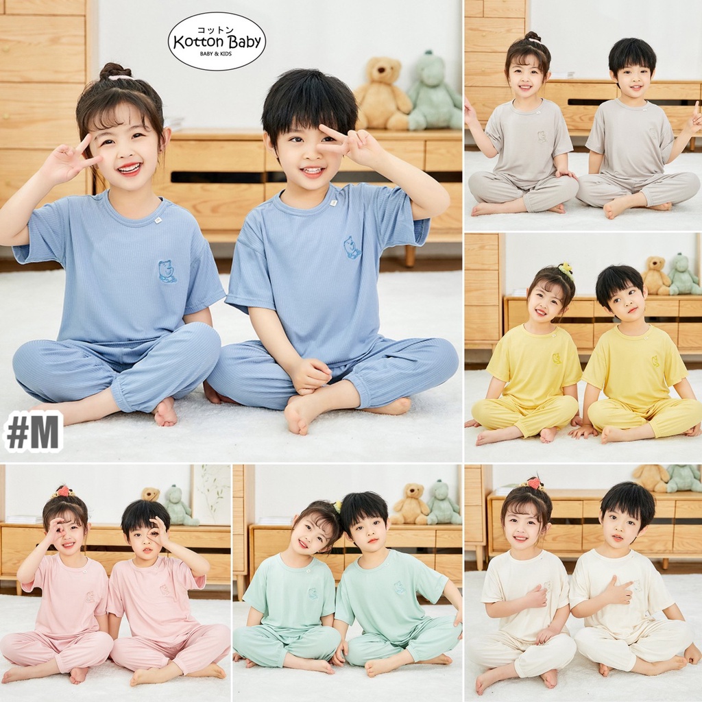 2-6thn | PIYAMA ANAK POLOS PAJAMAS BAJU TIDUR ANAK SLEEPWEAR Catalog YAOU M