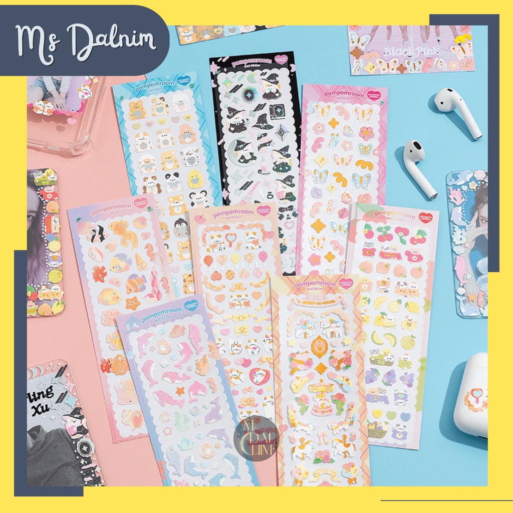 

Stiker Hewan Animasi Lucu Aesthetic Korea Anti Air Cute Glitter Mengkilap Hologram Deco Sticker Gliter Dolphin Unicorn Bear Dekorasi Journal Jurnal Diary Bujo Photocard PC Holder Decor HP Kpop Toploader DIY Planner Scrapbook Craft [ST110]
