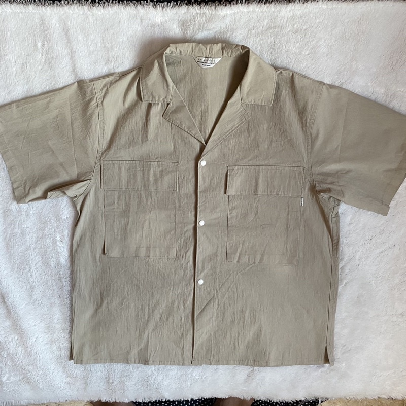 La Fudge Store Big Two Pocket Resort Loop Collar Work Shirt