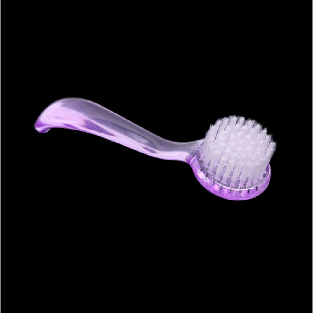 [Birth] 1x Sikat Cuci Kepala Bulat Genggam Nail Art UV Gel Dust Clean Brush Cap Tools [ID]