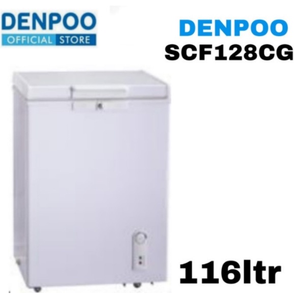 FREE ONGKIR* DENPOO CHEST FREEZER SCF 128 CG / SCF 128CG (116 LITER)