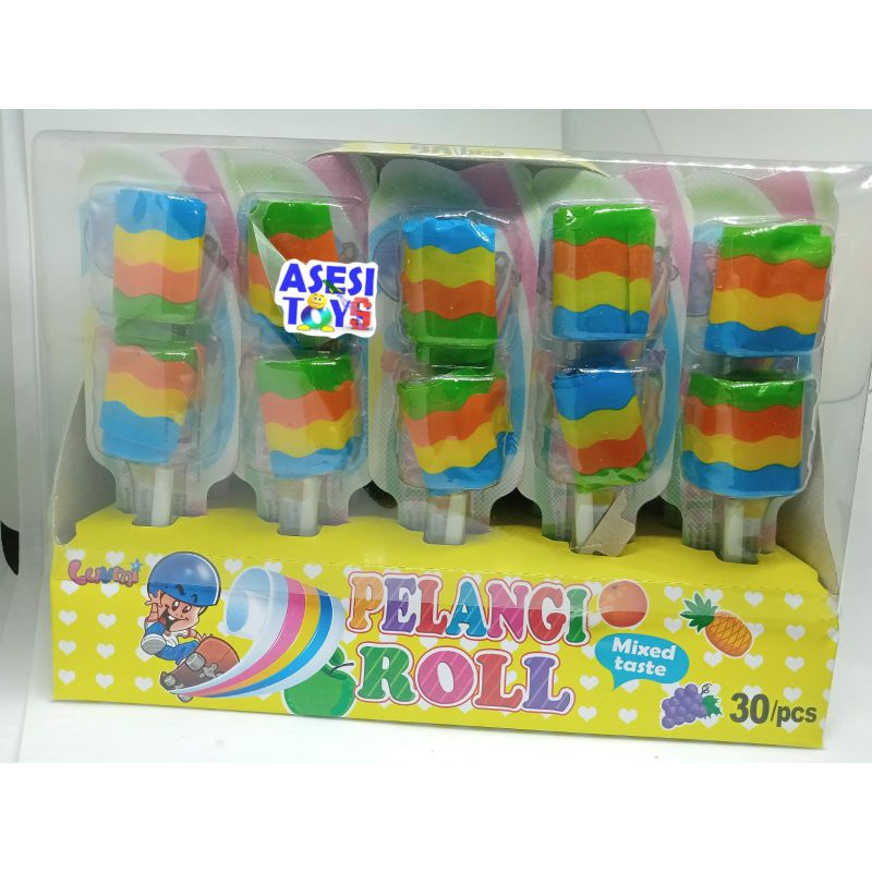 

Permen Pelangi Roll Kuning 30pcs