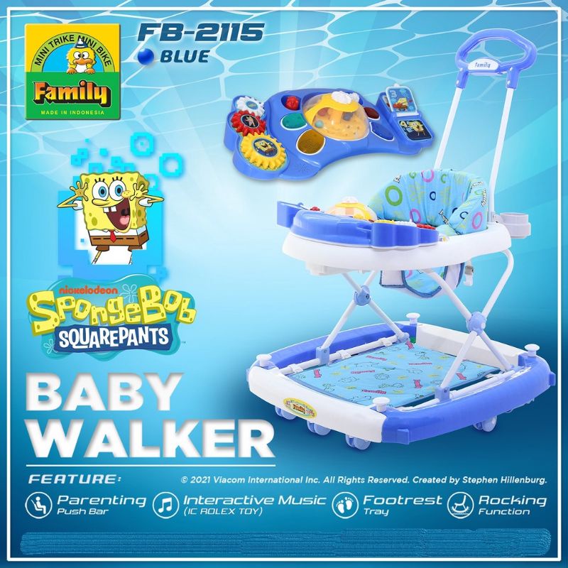 BABY WALKER FAMILY FB 2115D DORONGAN BISA JADI ROCKING/KURSI SANTAI