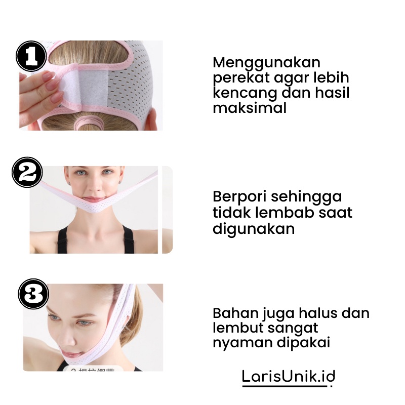 KORSET DOUBLE CHIN PENIRUS PIPI WAJAH FACE LIFT SLIM BELT V SHAPE