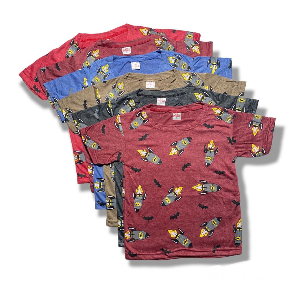 PAKET HEMAT ISI 6 PCS KAOS ANAK 1-8 Tahun TERMURAH UKURAN S M L DAN XL