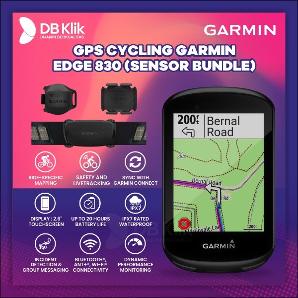 GPS Cycling GARMIN EDGE 830 Garansi Resmi TAM (Sensor Bundle)