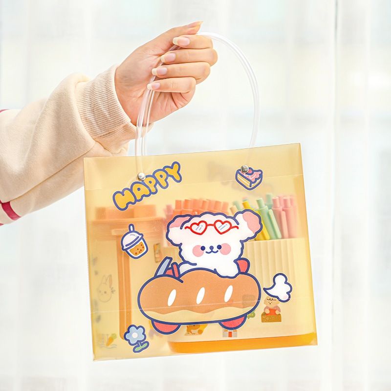 PAPER BAG PVC MINI MOTIF CARTOON / TAS HADIAH MOTIF AESTHETIC PB-38