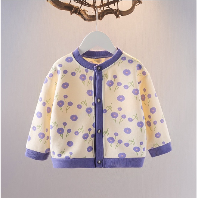 BABYFIT sweater anak perempuan cardigan TULIP FRUIT import ha-0520r