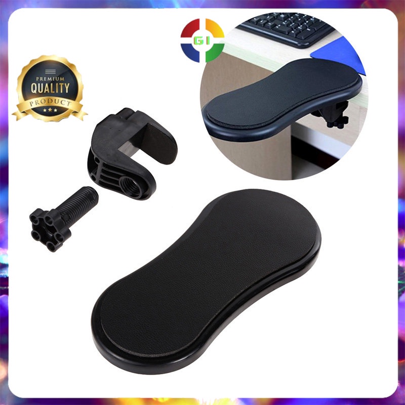 Sandaran Tangan Meja Kerja Komputer Arm Rest Pad Black COD