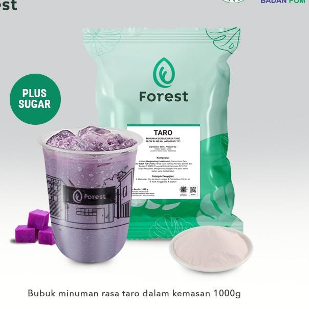 

COD[KF7]-Bubuk Minuman TARO 1000g PLUS GULA - Forest Bubble Drink