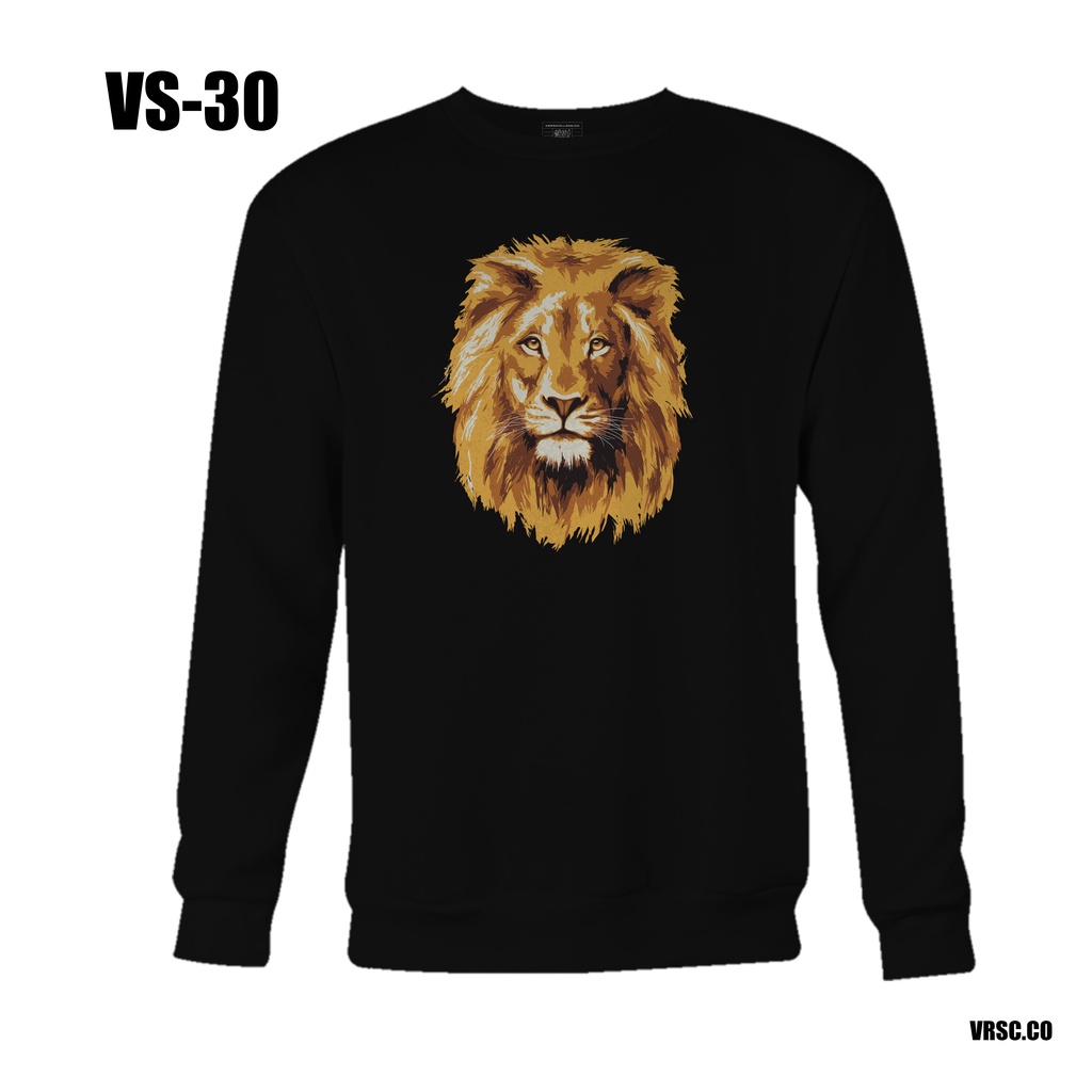 TERMURAH!!! SWEATER PREMIUM CREWNECK BAHAN COTTON FLEECE UNISEXX LION KING