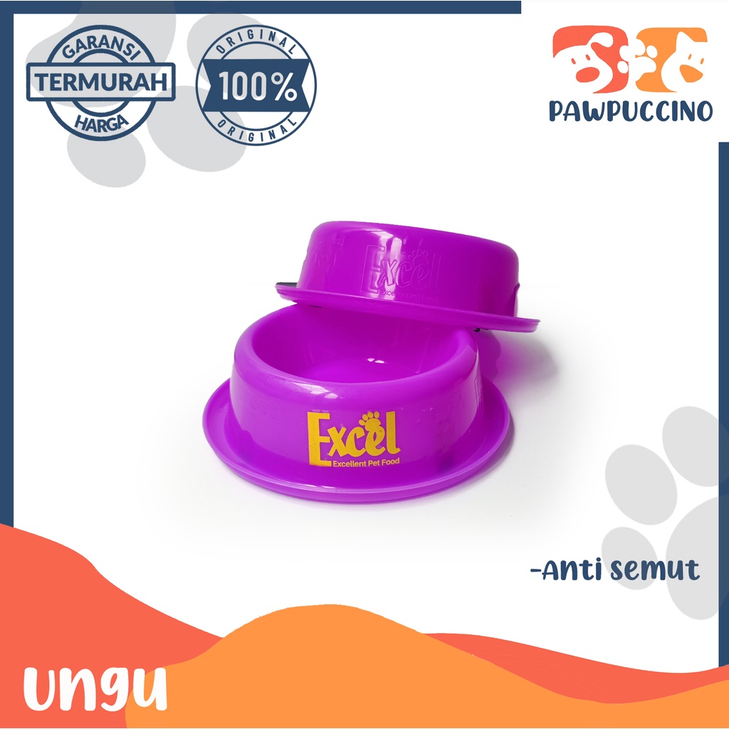 Single Pet Bowl anti semut/Tempat makan Kucing anjing &quot;EXCEL&quot;