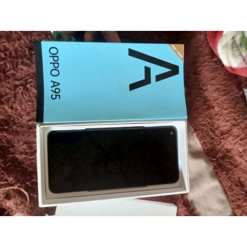 Oppo a95 ram 8/128 matot lcd mulus hp + kotak