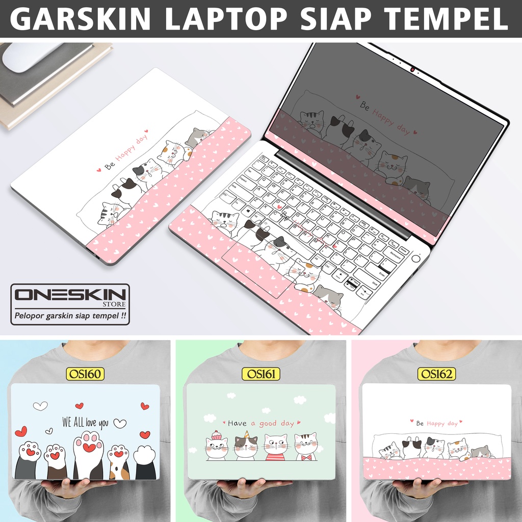 Garskin Sticker Laptop Protector Macbook Full Body Bottom Bezel Palmrest Skin Cat Paws