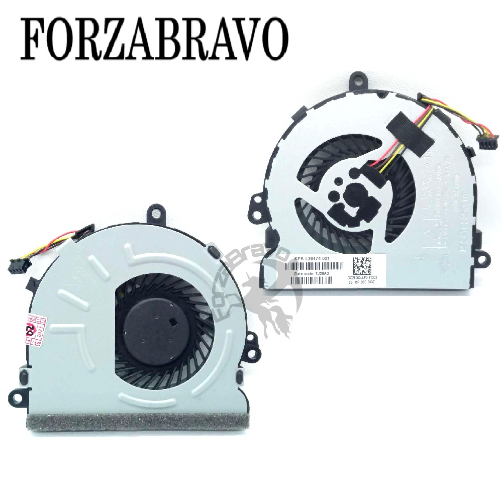 Ventilateur De Remplacement Pour PC Portable HP 250 G7 255 G7 - 4 Pins, 5V, Refroidissement CPU