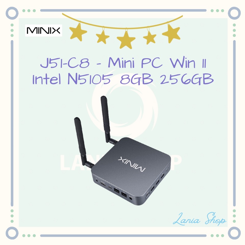 MINIX NEO J51-C8 - Mini PC Win 11 - Intel N5105 RAM 8GB SSD 256GB