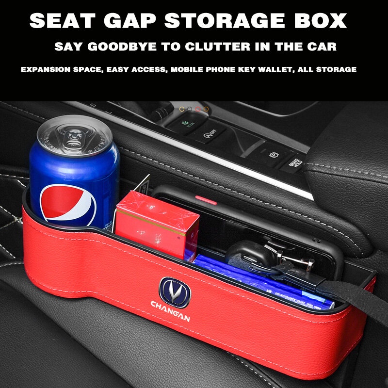 Changan Kotak Penyimpanan Kursi Mobil Gap Storage Box Car Storage Box Gap Filler Tempat Dompet Handphone Gap Pocket Aksesoris Mobil