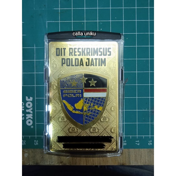 

lecana id card siber polri + lanyard tactical mini knife