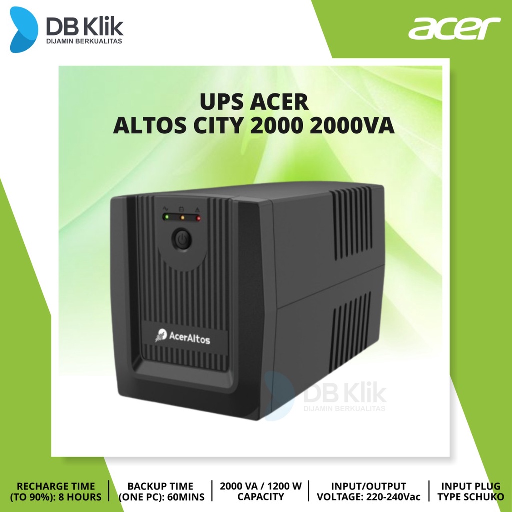 UPS ACER Altos City 2000 2000VA 1200Watt - Acer Altos City 2000 UPS