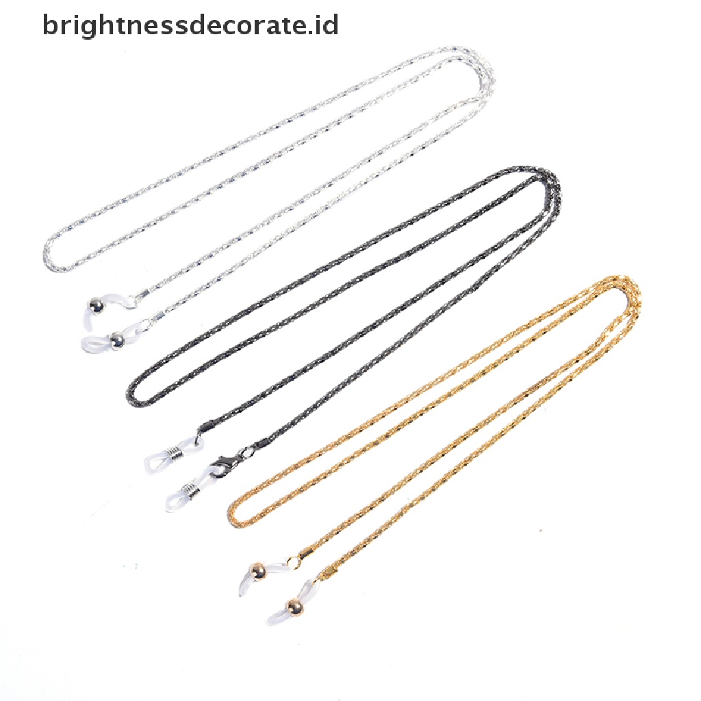 [Birth] Kacamata Baca Spectacles Sunglasses Glasses Holder Neck Cord Rantai Tali Metal [ID]