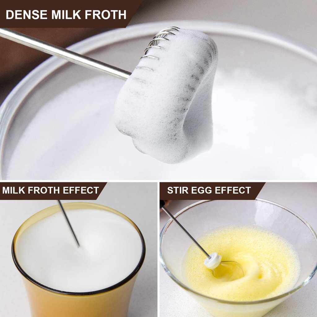 Pembuih Susu Pengocok Telur Handheld Blender Milk Frother Electric Mixer Portable Egg Beater USB Rechargeable