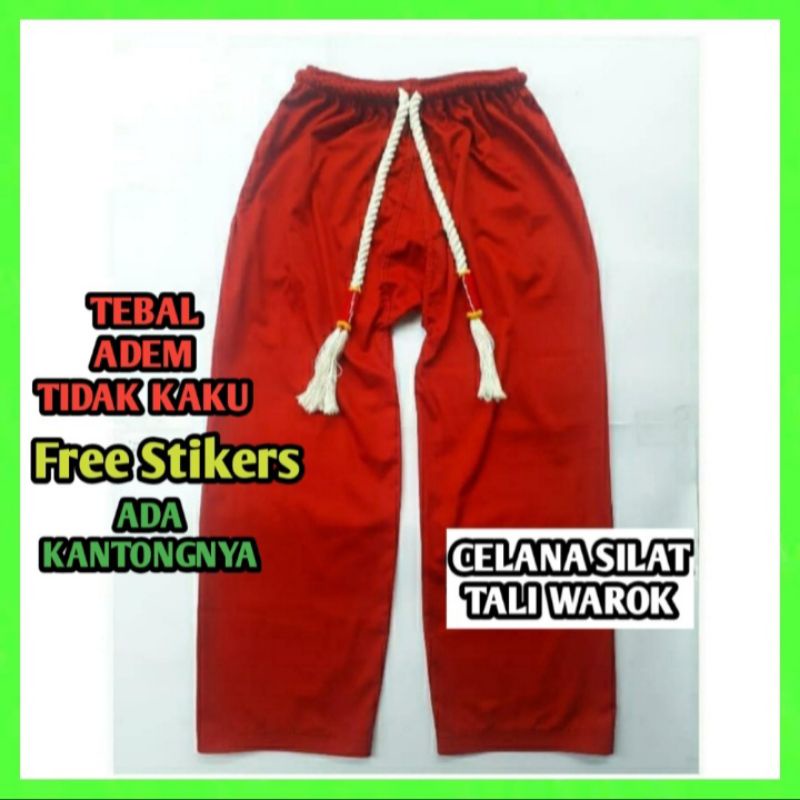 Celana Silat Tali Warok Merah